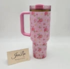 Stanley x LoveShackFancy Pink Floral Tumbler Gift Set