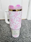 Stanley x LoveShackFancy Quencher 40 oz / 1.18L – Pink Floral Gift Set