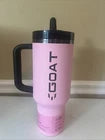 Pink EGOAT Insulated Tumbler with Handle and Straw