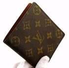 Product Title: Monogram Canvas Bifold Wallet – Brown
