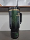 Stanley Black & Green Insulated Tumbler with Handle and Straw