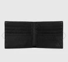 Black Embossed GG-Style Bifold Wallet