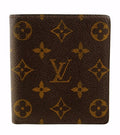 Product Title: Monogram Canvas Bifold Wallet – Brown