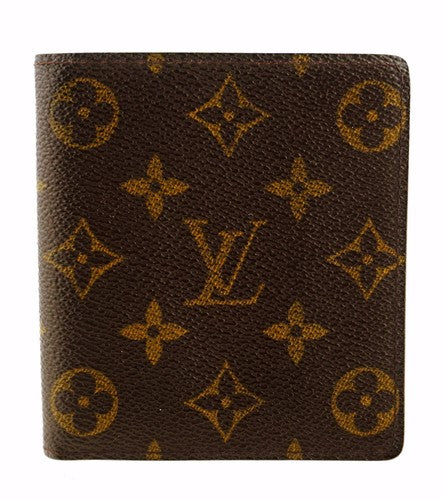 Product Title: Monogram Canvas Bifold Wallet – Brown