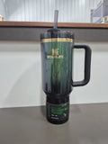 Stanley Black & Green Insulated Tumbler with Handle and Straw