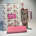 Stanley x LoveShackFancy 40 oz Holiday Rosa Beaux Blue Gift Box Tumbler Cup