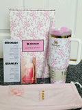 Stanley x LoveShackFancy Quencher 40 oz / 1.18L – Pink Floral Gift Set