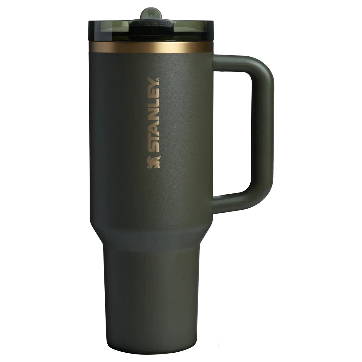 Stanley Quencher Insulated Travel Mug with Handle & Lid – Dark Green