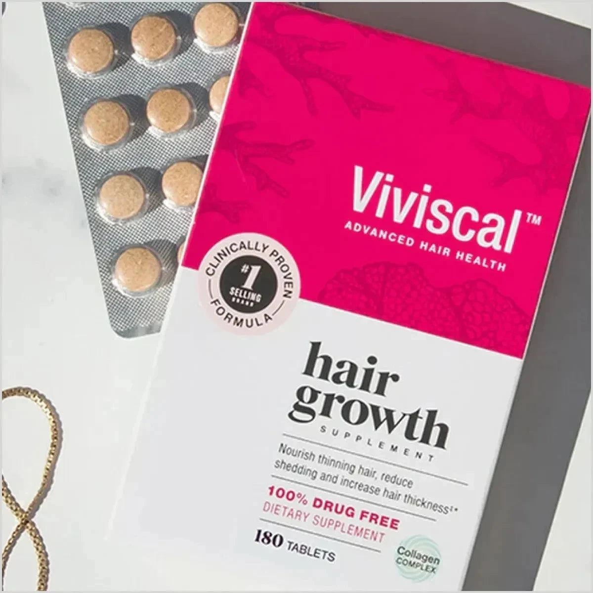 Viviscal Hair Growth Supplement – Advanced Hair Health – 180 Tablets
