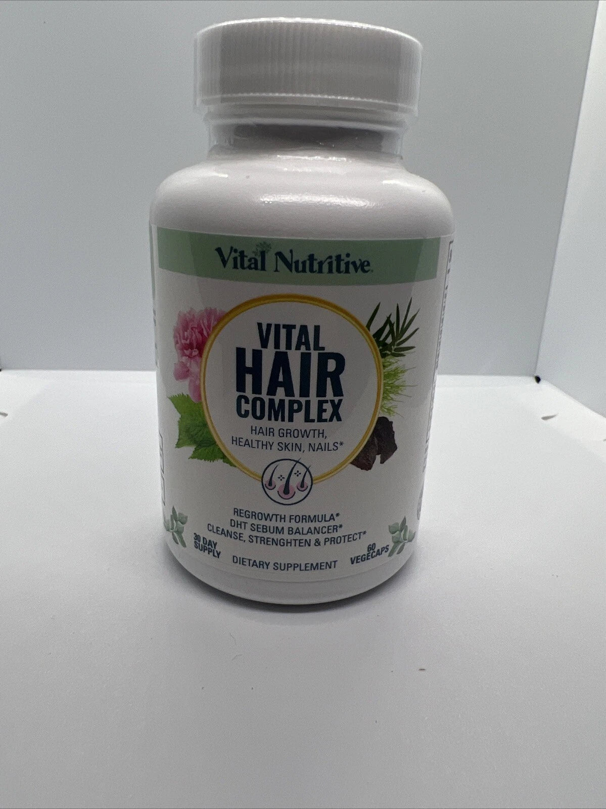 Vital Nutritive Vital Hair Complex Hair Growth Formula – 60 VegCaps / 30 Day Supply