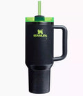 Stanley Black Spiderweb Insulated Tumbler with Handle & Straw