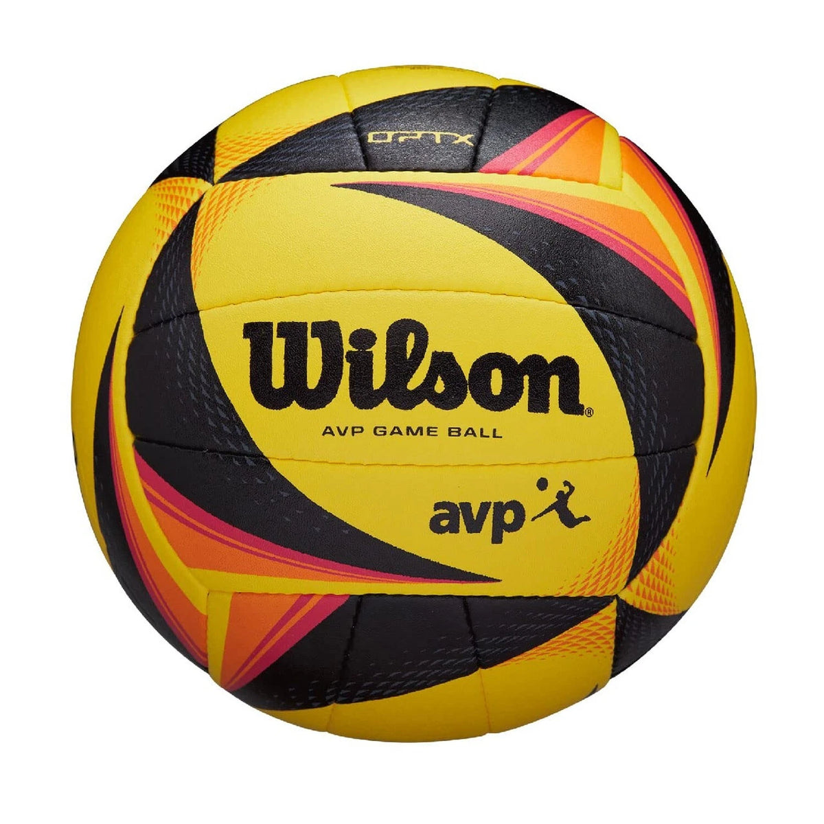 Title: Wilson AVP OPTX Official Game Volleyball – Yellow/Black