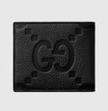Black Embossed GG-Style Bifold Wallet
