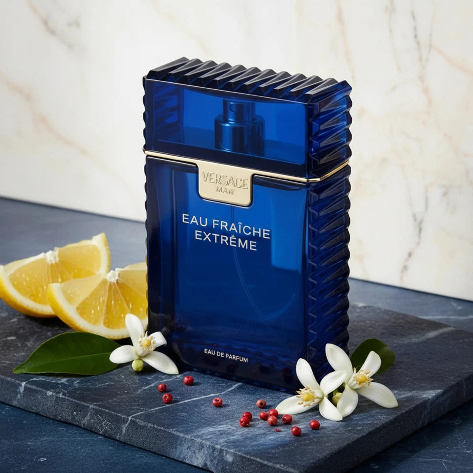 Versace Man Eau Fraîche Extreme Eau de Parfum for Men – 100 ml (3.4 oz)