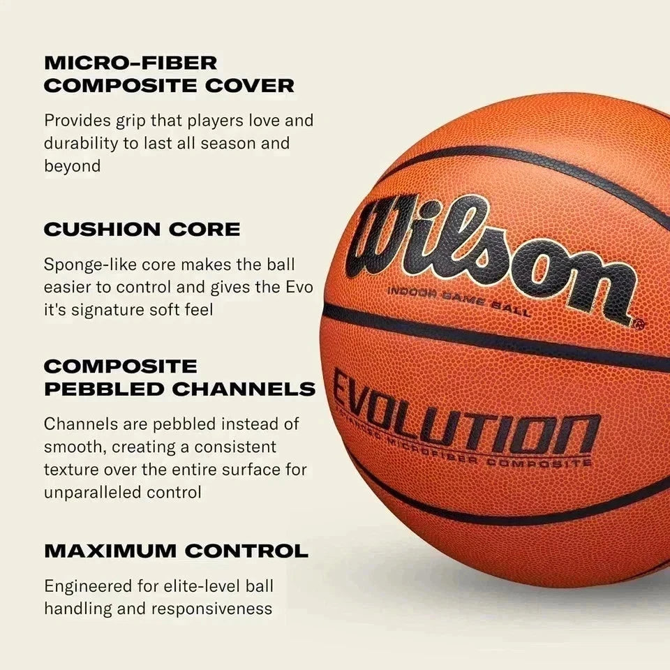 Wilson Evolution Indoor Game Basketball Size 7 29.5" Official Game Ball