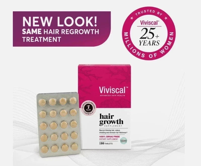 Viviscal Maximum Strength Women’s Hair Supplement – 180 Tablets, 3-Month Supply