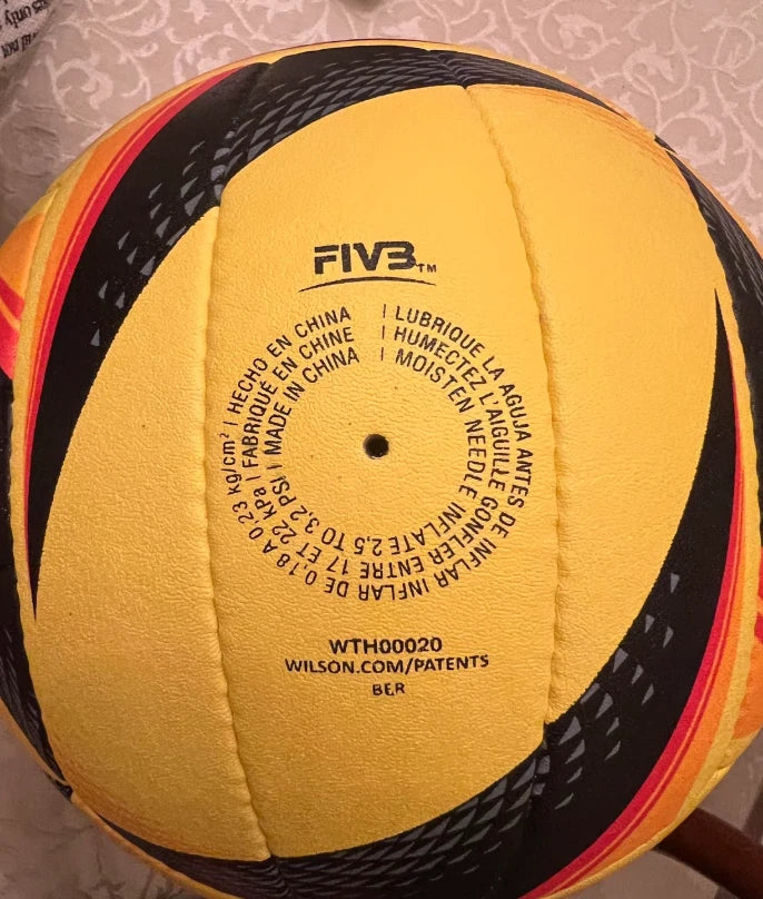 Wilson AVP Game Ball Volleyball – Yellow & Black Beach Volleyball